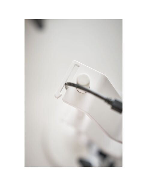 Support pour manettes de jeu blanc - 17x17x38.5 cm