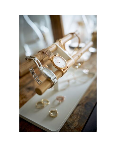 Organizer per orologi e accessori Tosca bianco - 24x10,5x13,5 cm