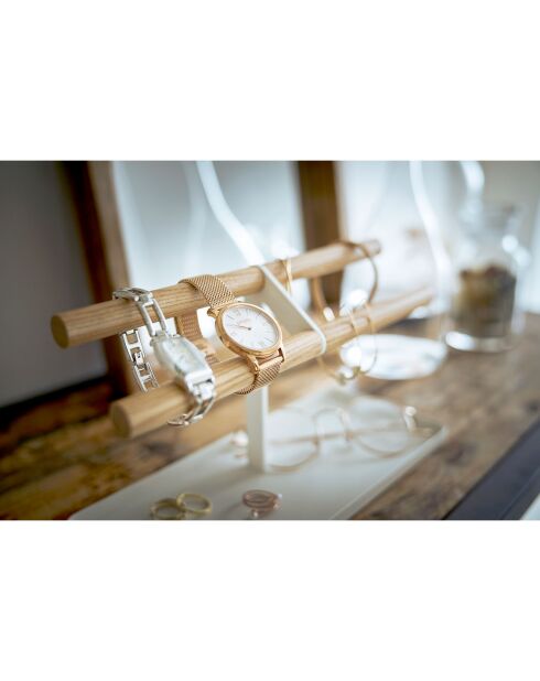 Organizer per orologi e accessori Tosca bianco - 24x10,5x13,5 cm