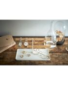 Organisateur de montres et d'accessoires Tosca blanc - 24x10.5x13.5 cm