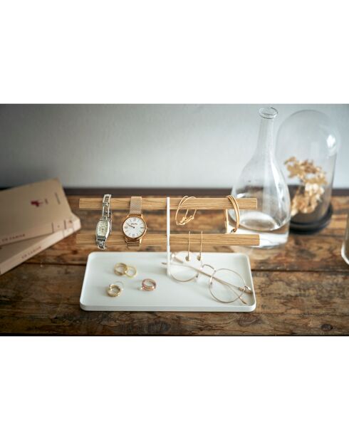 Organizer per orologi e accessori Tosca bianco - 24x10,5x13,5 cm