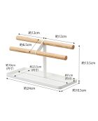 Organisateur de montres et d'accessoires Tosca blanc - 24x10.5x13.5 cm