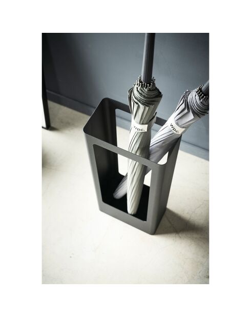 Porte-parapluies Tower noir - 22x12x50 cm