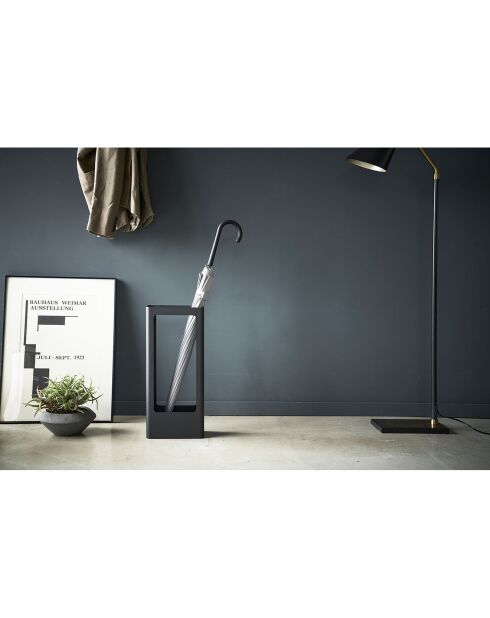 Porte-parapluies Tower noir - 22x12x50 cm