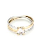 Bague Thia Zircone or bicolore