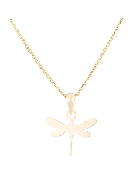 Petite Dragonfly geelgouden hanger