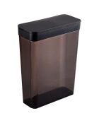 Boîte de conservation Tower noire - 18.7x8.5x24.5 cm