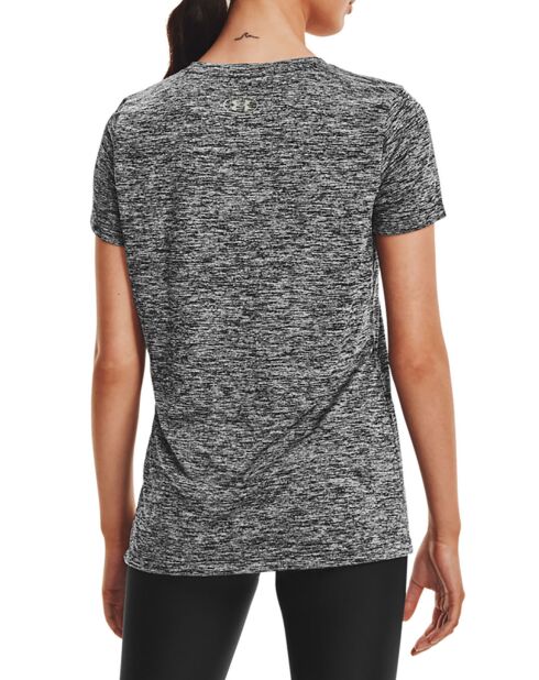 T-Shirt technique UA Tech™ Twist noir/gris