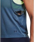 Débardeur technique en mesh HeatGear® Armour Muscle bleu foncé