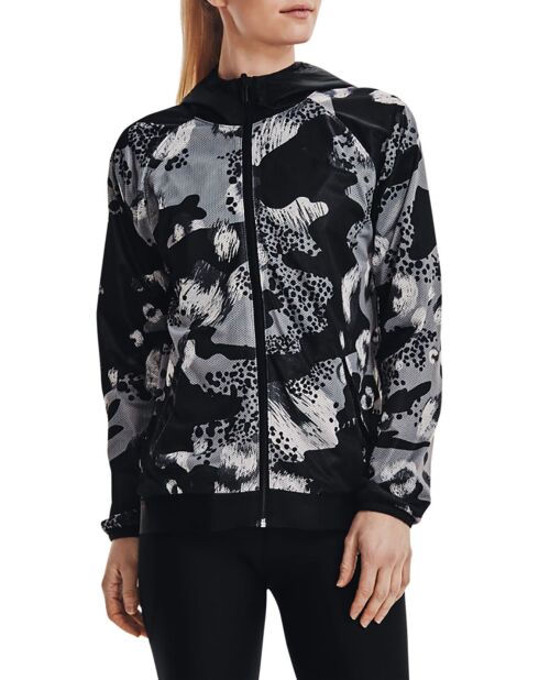 Omkeerbare jas met ritssluiting Geweven zwart/camouflage