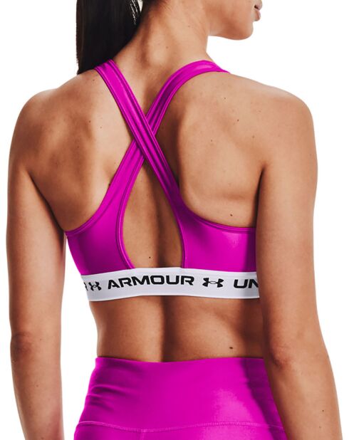 Brassière de sport technique Armour Mid rose