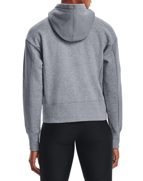 Sweat à capuche zippé en polaire Rival gris