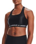 Brassière de sport technique Armour Matte/Shine noire