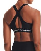 Brassière de sport technique Armour Matte/Shine noire