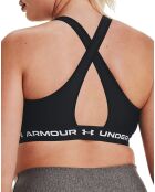 Brassière de sport technique Armour Matte/Shine noire