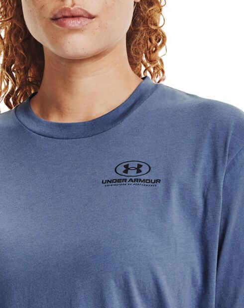 T-Shirt Oversized Graphic bleu