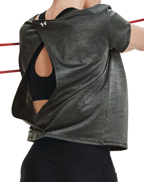 T-Shirt technique UA Tech™ Vent noir chiné