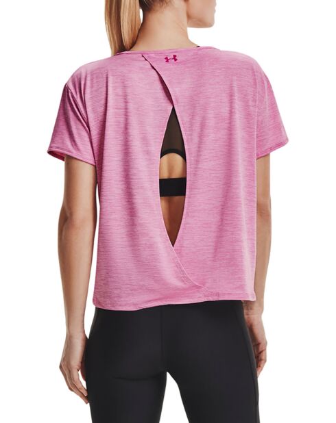 T-Shirt technique UA Tech™ Vent rose chiné