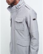 Veste Saharienne imperméable gris clair