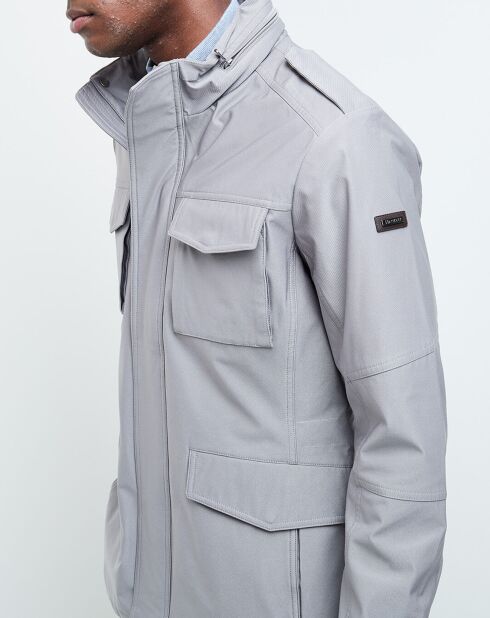 Veste Saharienne imperméable gris clair