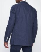 Veste Stretch prince-de-galles bleue