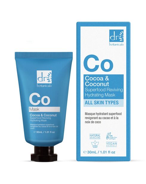 Masque revigorant au Cacao et à la Noix de coco - 30 ml