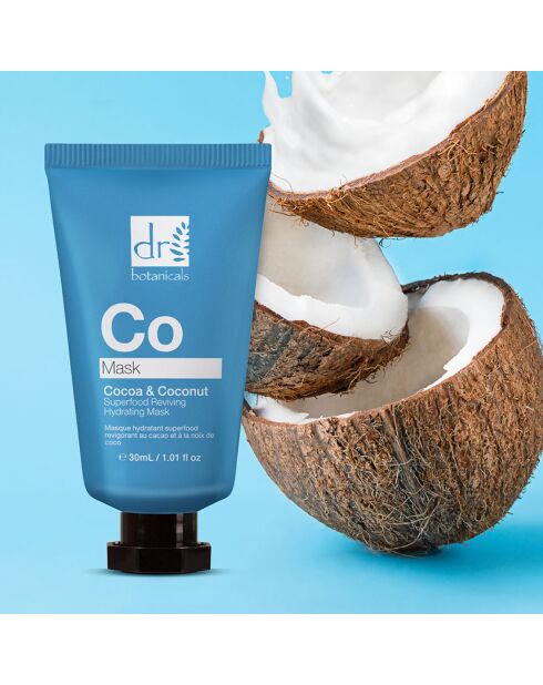 Masque revigorant au Cacao et à la Noix de coco - 30 ml