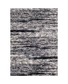 Tapis Shaggy doux Oslo 584 noir - 80x300 cm