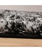 Tapis Shaggy doux Oslo 584 noir - 80x300 cm