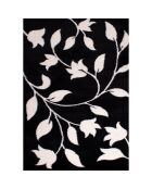 Tapis Shaggy doux Oslo 637 noir - 67x90 cm