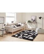 Tapis Shaggy doux Oslo 637 noir - 67x90 cm