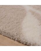 Tapis Shaggy doux Oslo 637 beige - 160x230 cm