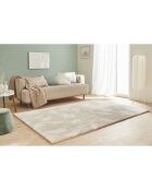 Tapis Shaggy doux Oslo 637 beige - 160x230 cm