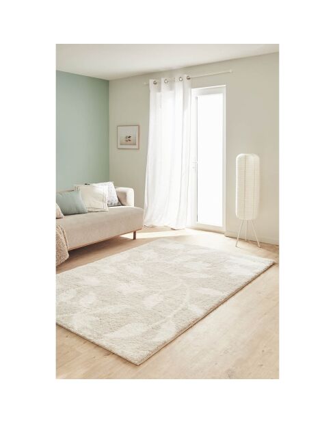 Tapis Shaggy doux Oslo 637 beige - 160x230 cm