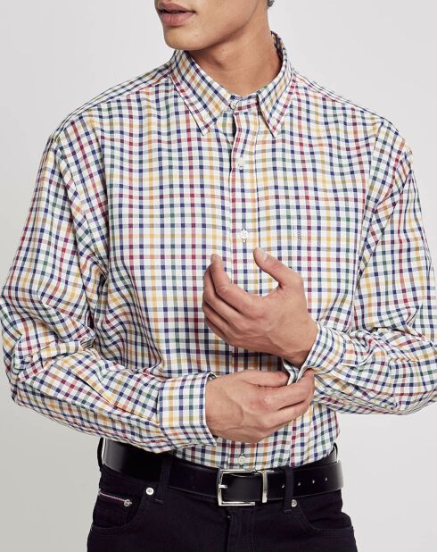 Chemise Comfort Fit à carreaux blanc/multicolore