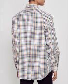 Chemise Comfort Fit à carreaux blanc/multicolore