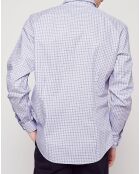 Chemise Regular Fit carreaux bleu marine/blanc