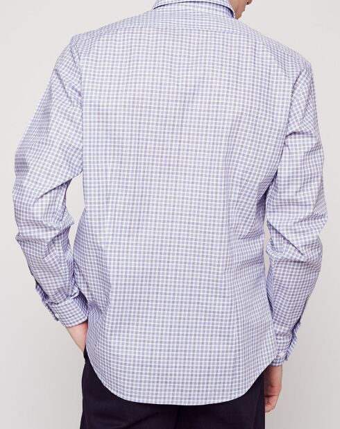 Chemise Regular Fit carreaux bleu marine/blanc