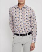 Chemise Regular Fit Bestiaire Safari blanc/multicolore
