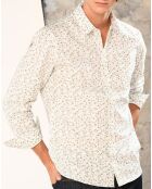 Chemise casual en Popeline Nala imprimée blanc/multicolore