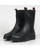 Chelsea Boots en Cuir Memphis noires