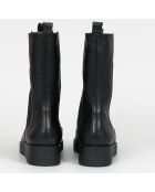 Chelsea Boots en Cuir Memphis noires