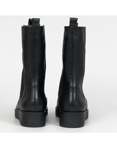 Chelsea Boots en Cuir Memphis noires