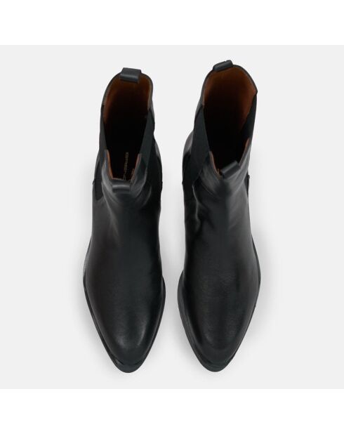 Chelsea Boots en Cuir Memphis noires