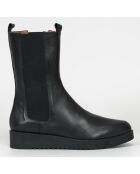 Chelsea Boots en Cuir Memphis noires