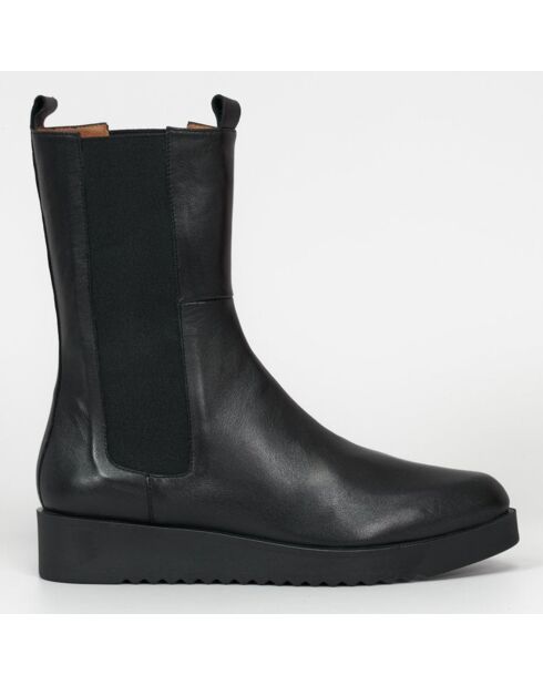 Chelsea Boots en Cuir Memphis noires