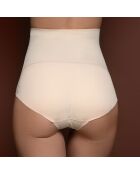 Culotte rembourrée taille haute beige