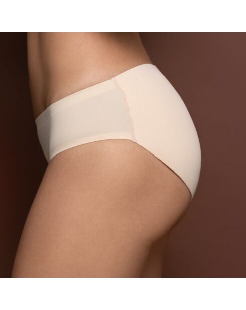 Slip imbottiti beige a vita bassa