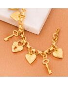 Bracelet Valentine doré