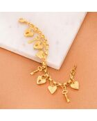 Bracelet Valentine doré
